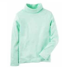 Carter's Shirts & Tops - Carter's Solid Mint/Aqua Turtleneck 5T Carter's Shirts & Tops - Carter's Solid Mint/Aqua Turtleneck 5T